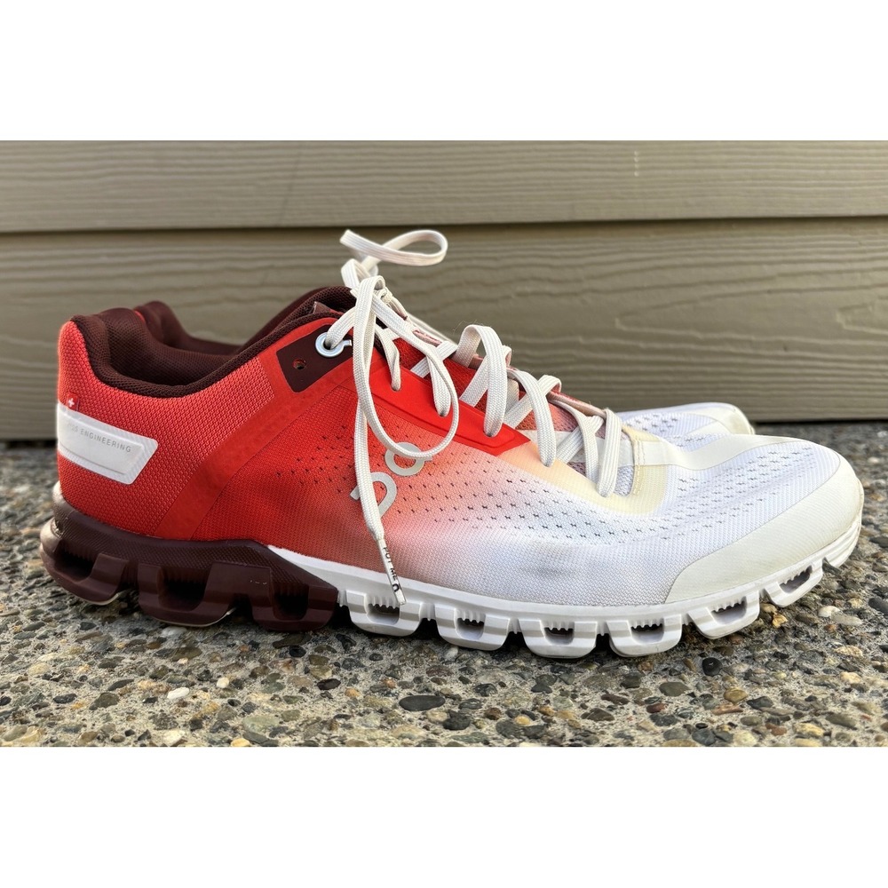 On Women's Cloudflow Rust Red/Orange Running Shoes Sneakers Size 9.5